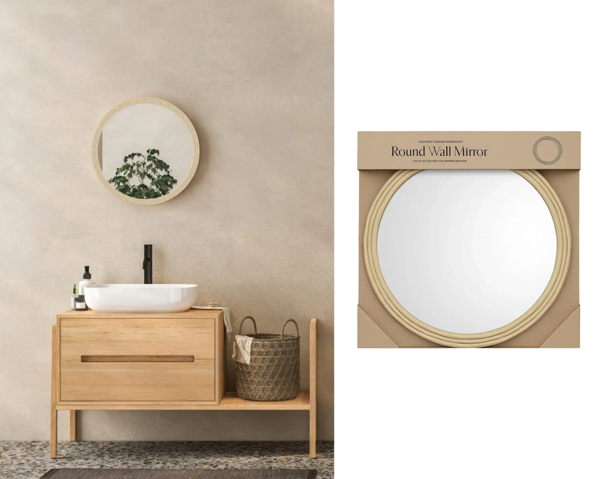 Bulk 4 Ps Round Wall Mirror 50cm