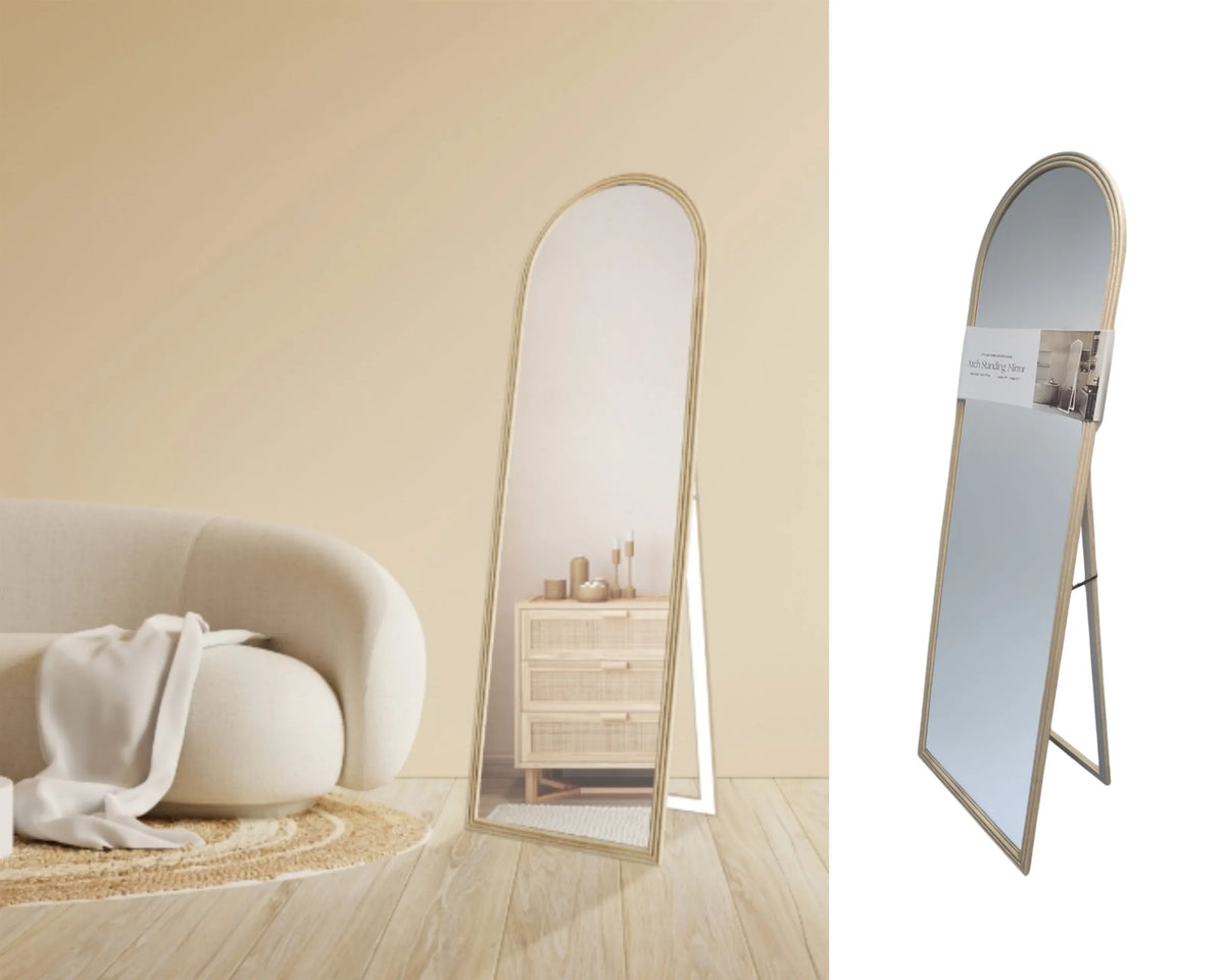 Bulk 2 Ps Arched Standing Mirror 50x170cm