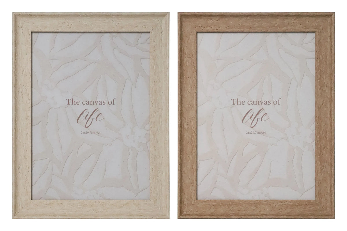 Bulk 24 Ps Photo Frame Oslo Natural a4 21x29.7cm 2 Asst