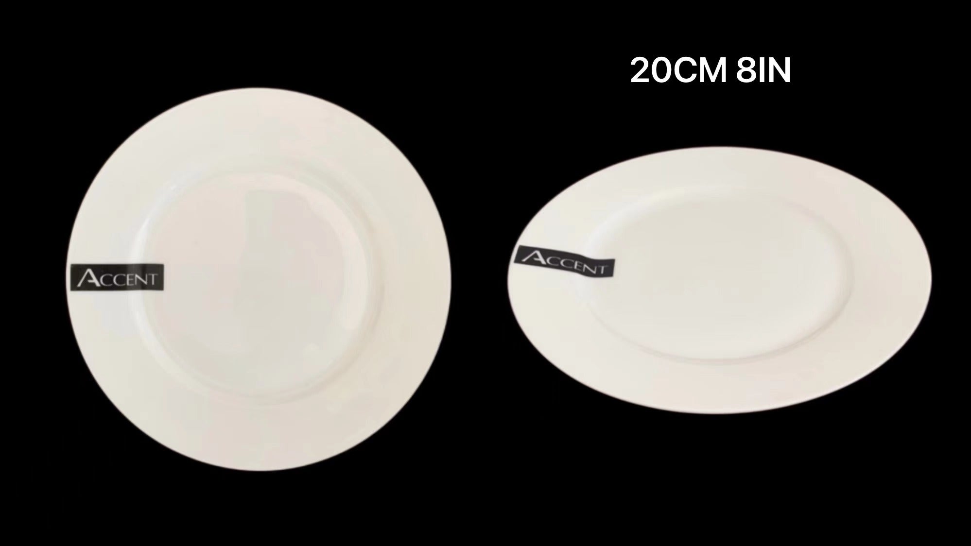 Boating Accessories: bulk 24 White Fine Bone China Side Plate 8ln 20x2cm
