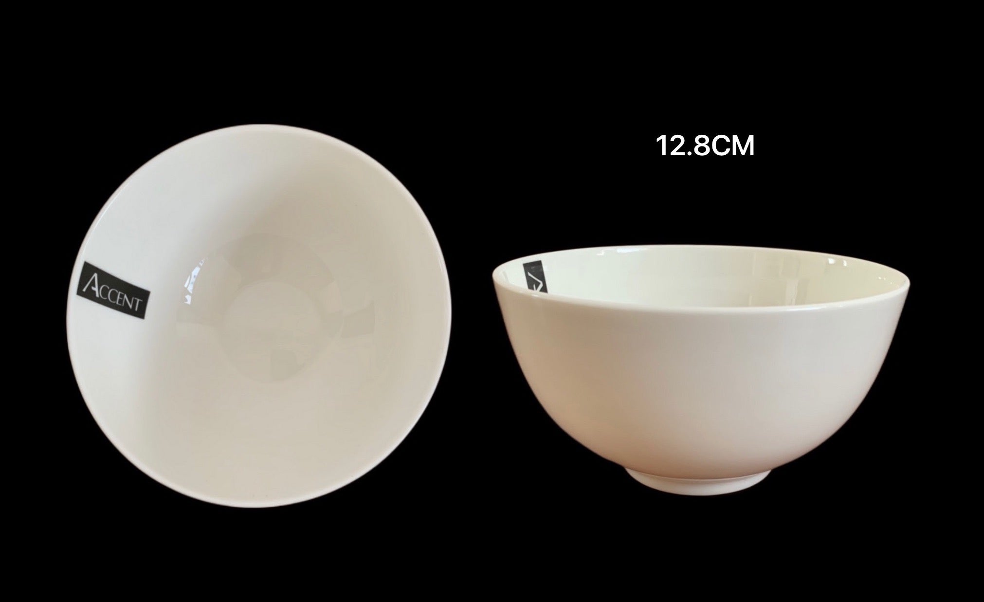 Cat Food: bulk 24 White Bone China Bowl 13x7cm