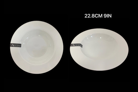 bulk 24 White Bone China Soup Bowl 23x5cm