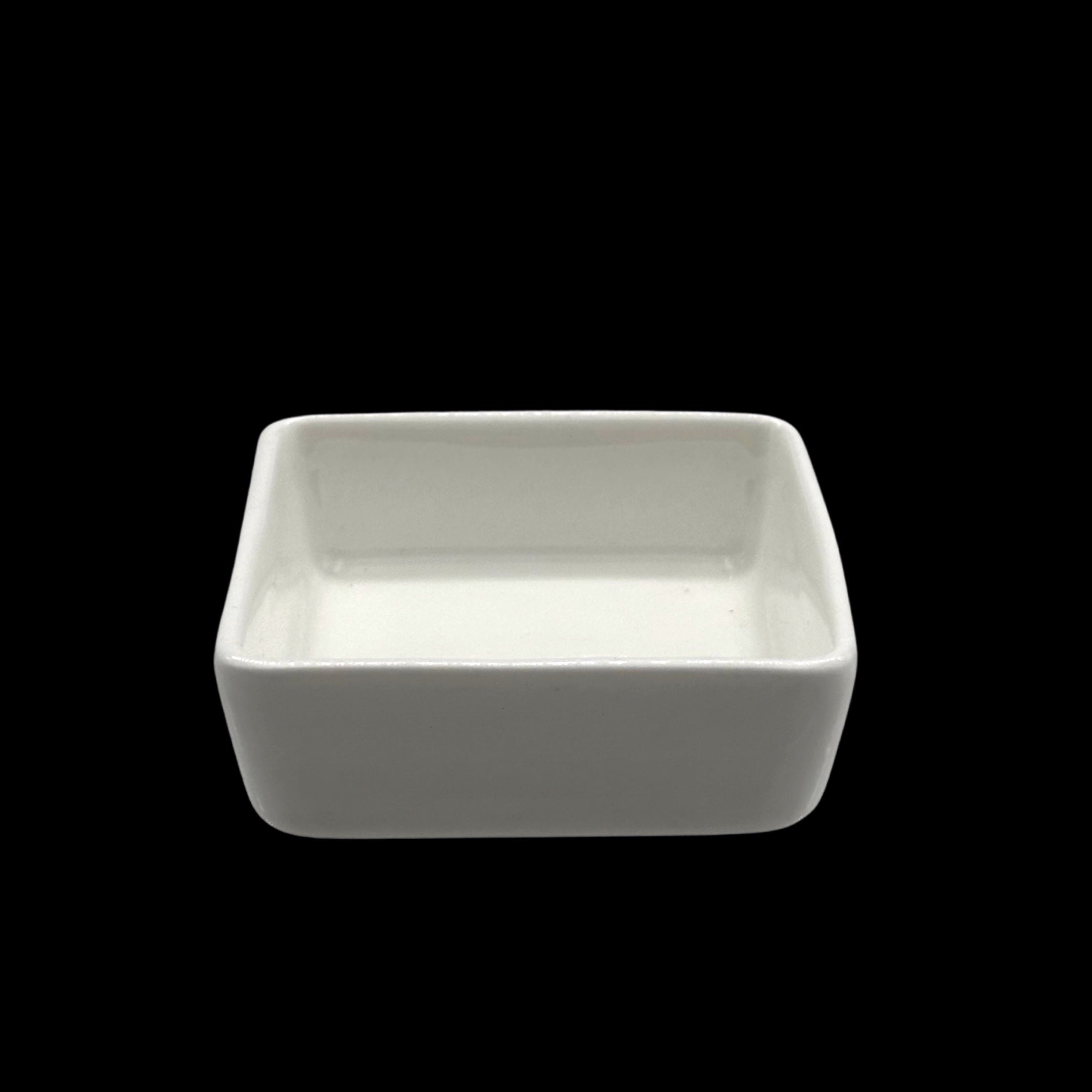 Boating Accessories: bulk 48 White Bone China Square Dish 6x6cm