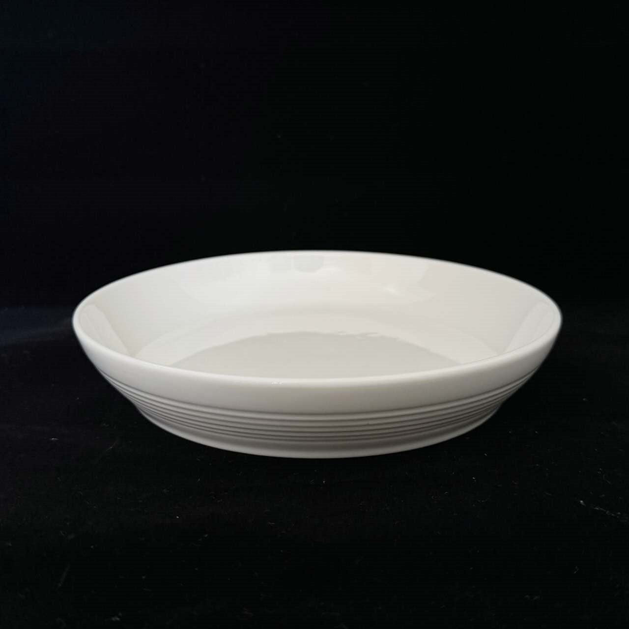 Boating Accessories: bulk 24 White Fine Bone China Embossed Side Plate 19cm