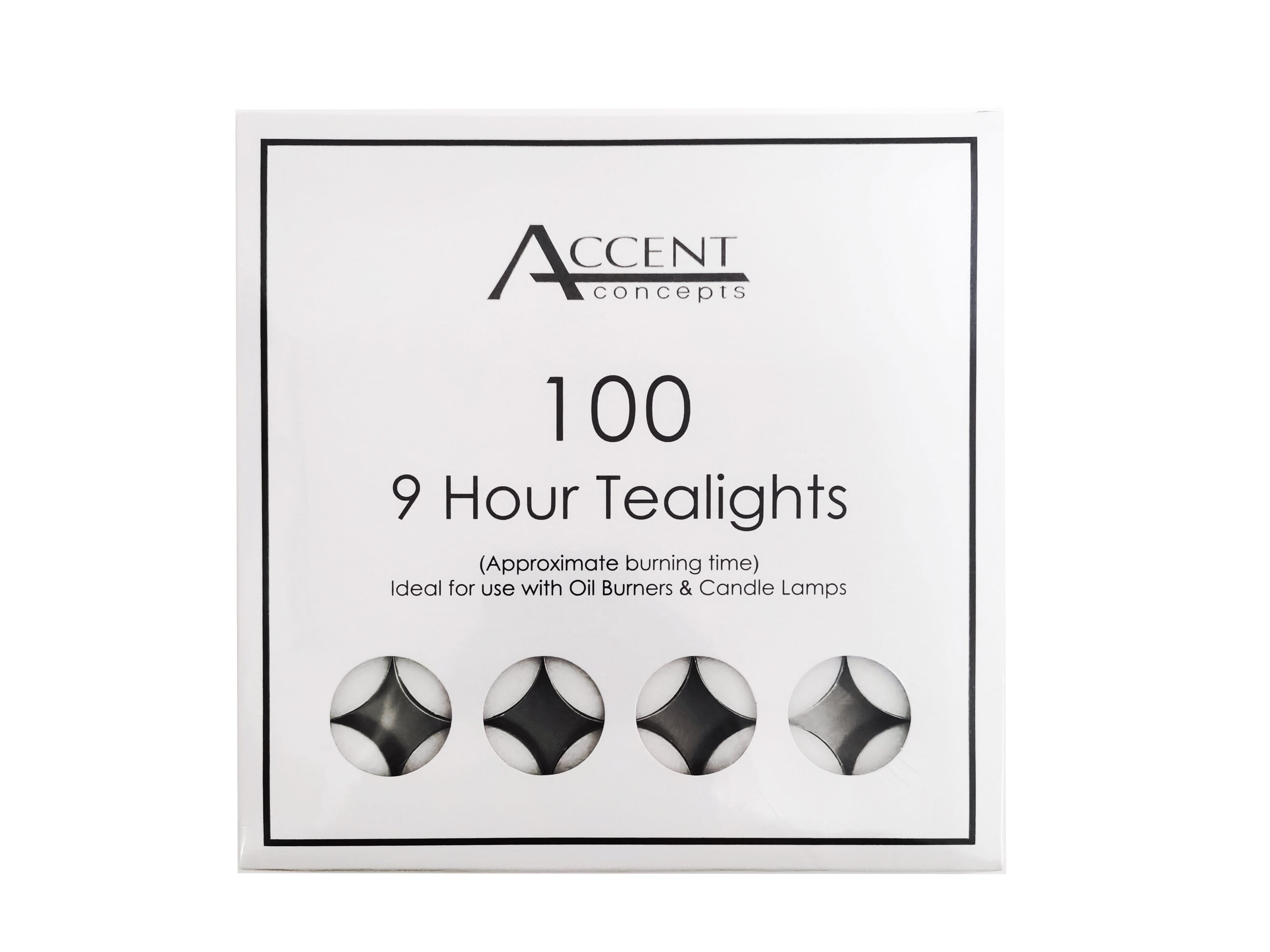 Candles & Diffusers: bulk 600 Accent 9 Hour Tealight Candle