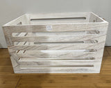 Table Linen & Kitchen Towels: Wood Crates White Wash 40x22cm