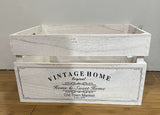 Table Linen & Kitchen Towels: Vintage Home Wood Crates White Wash 40x22cm
