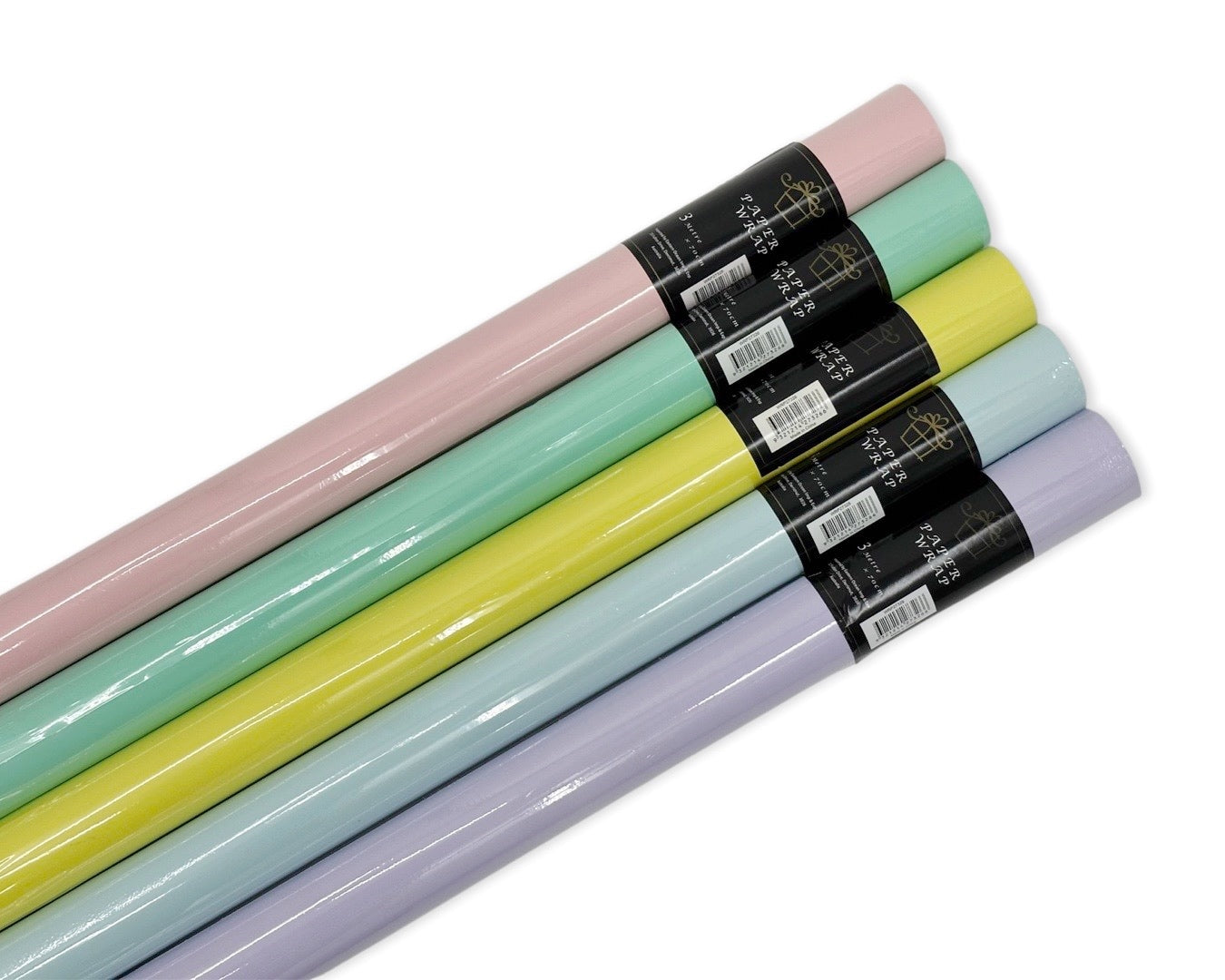Kitchen & Bathroom DIY: bulk 50 Pastel Colour Gift Wrap 70cmx3m 38cm Core Assort Cols 60gsm