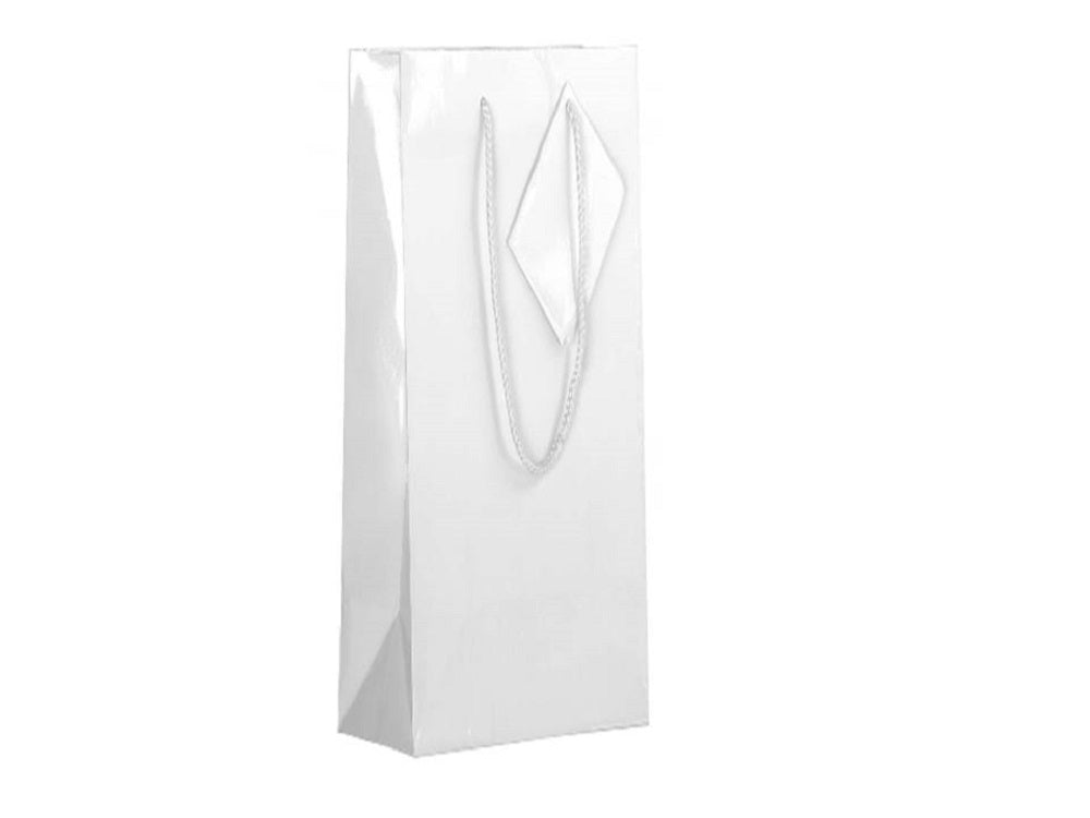 Gift Bags: bulk 24 Bottle Gift Bags Matte White 36cm