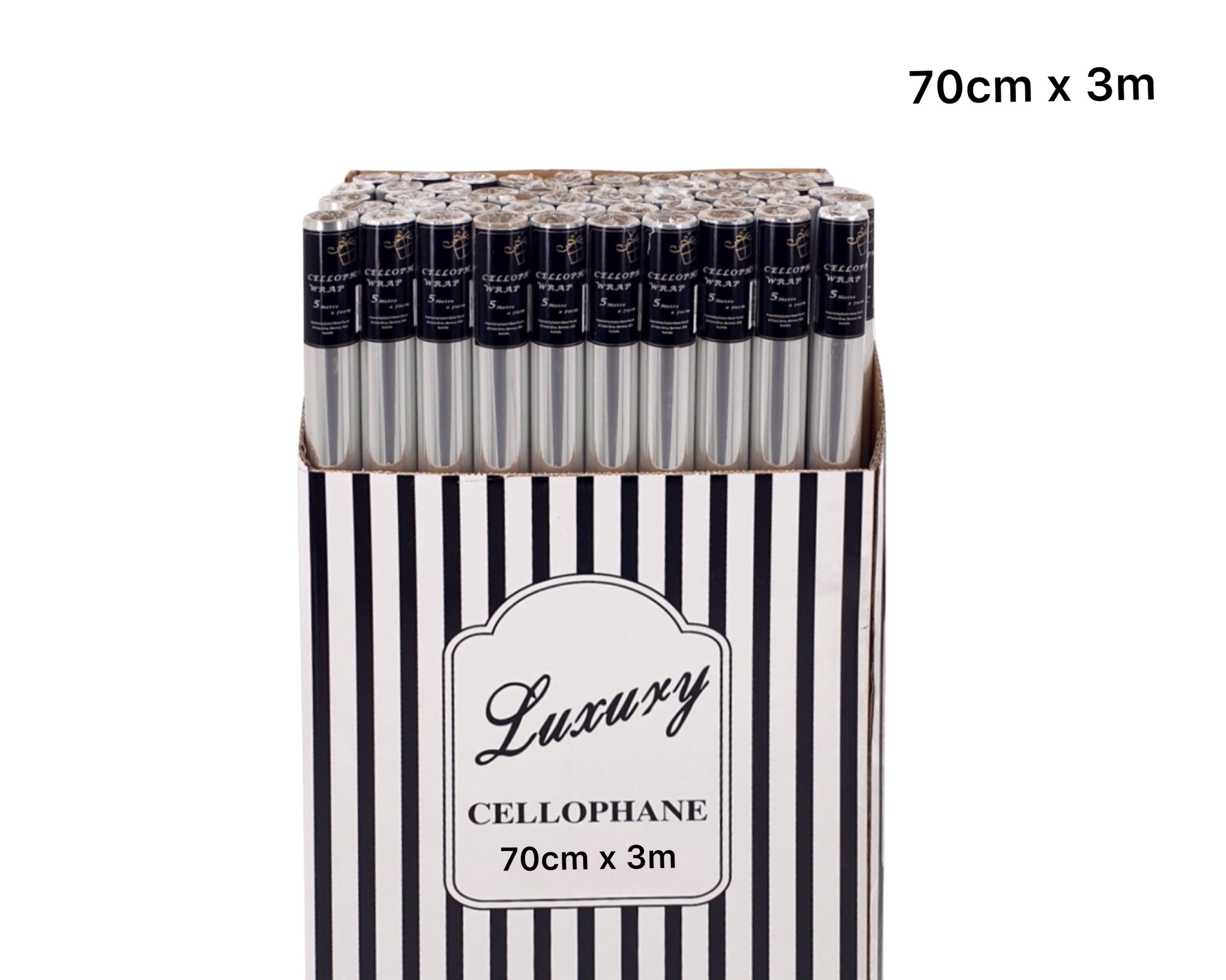 bulk 50 Cellophane 70cmx3m on 38mm Core