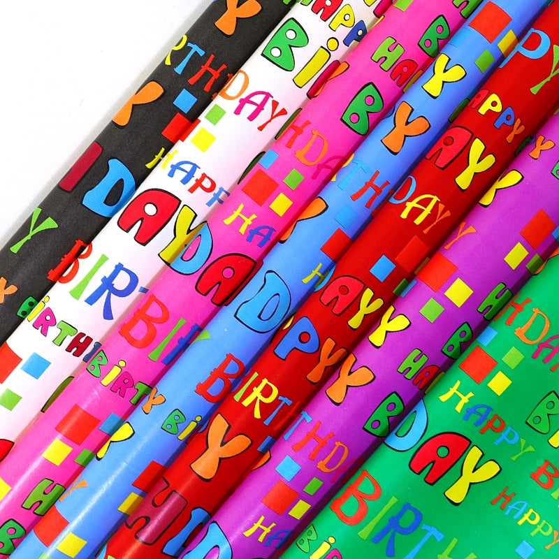Automotive Repair & Speciality Tools: bulk 50 Happy Birthday Gift Wrap 70cmx3m 38mm Core