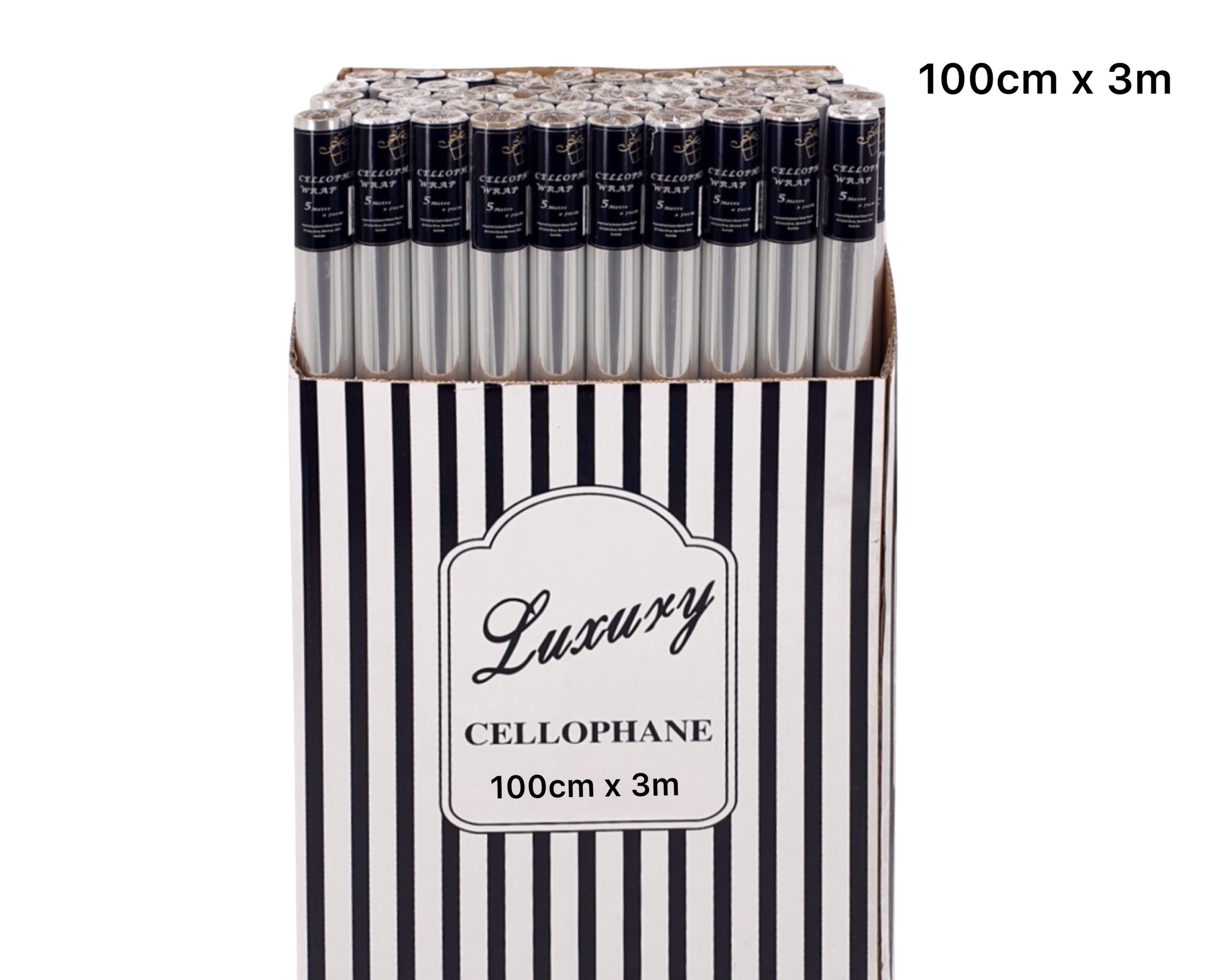 bulk 50 Cellophane 100cmx3m on 38mm Core