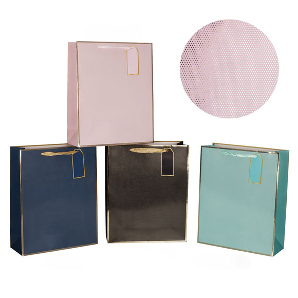 bulk 24 Large Classic Luxe Gift Bag Assort 32cm