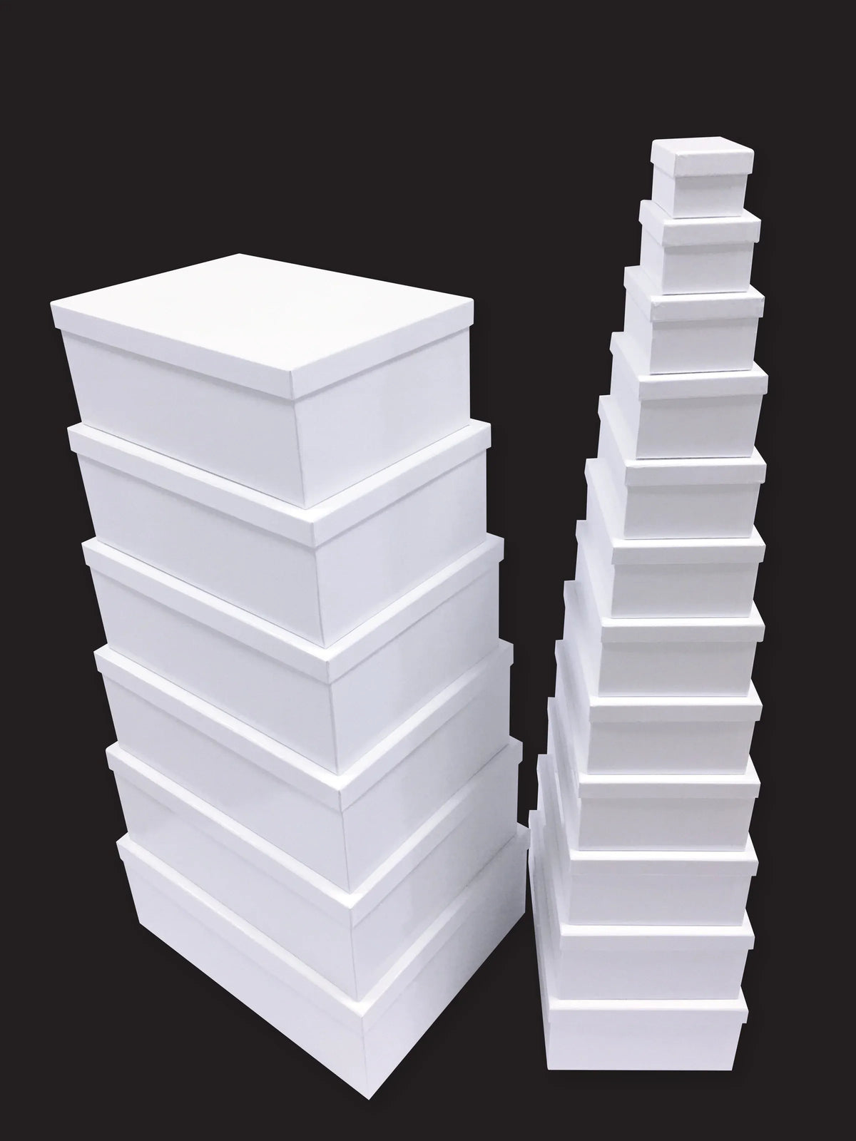 Bulk 2 Gift Box Rec Set Of 18 White Gloss