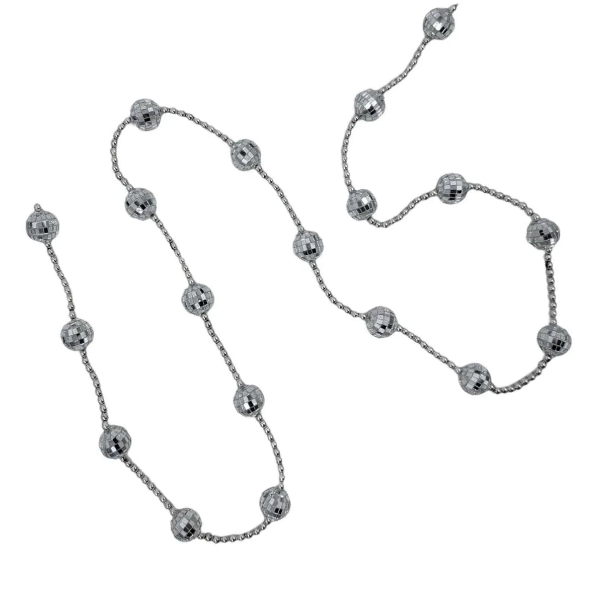 Bulk 12 Xmas Hanging Mirror Ball Garland 180cm