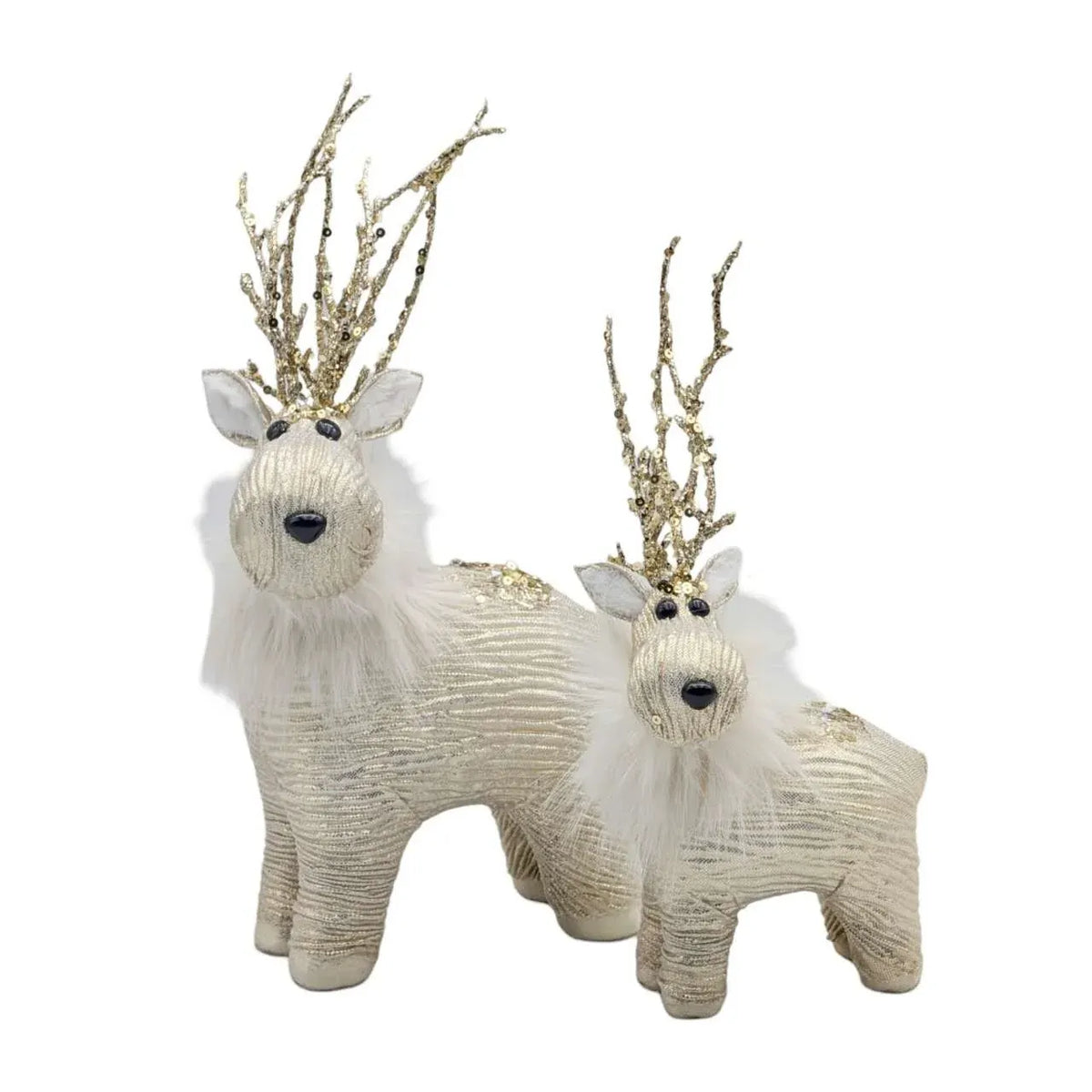 Bulk 12 Xmas Scarlet & Sparkle Reindeer 24cm