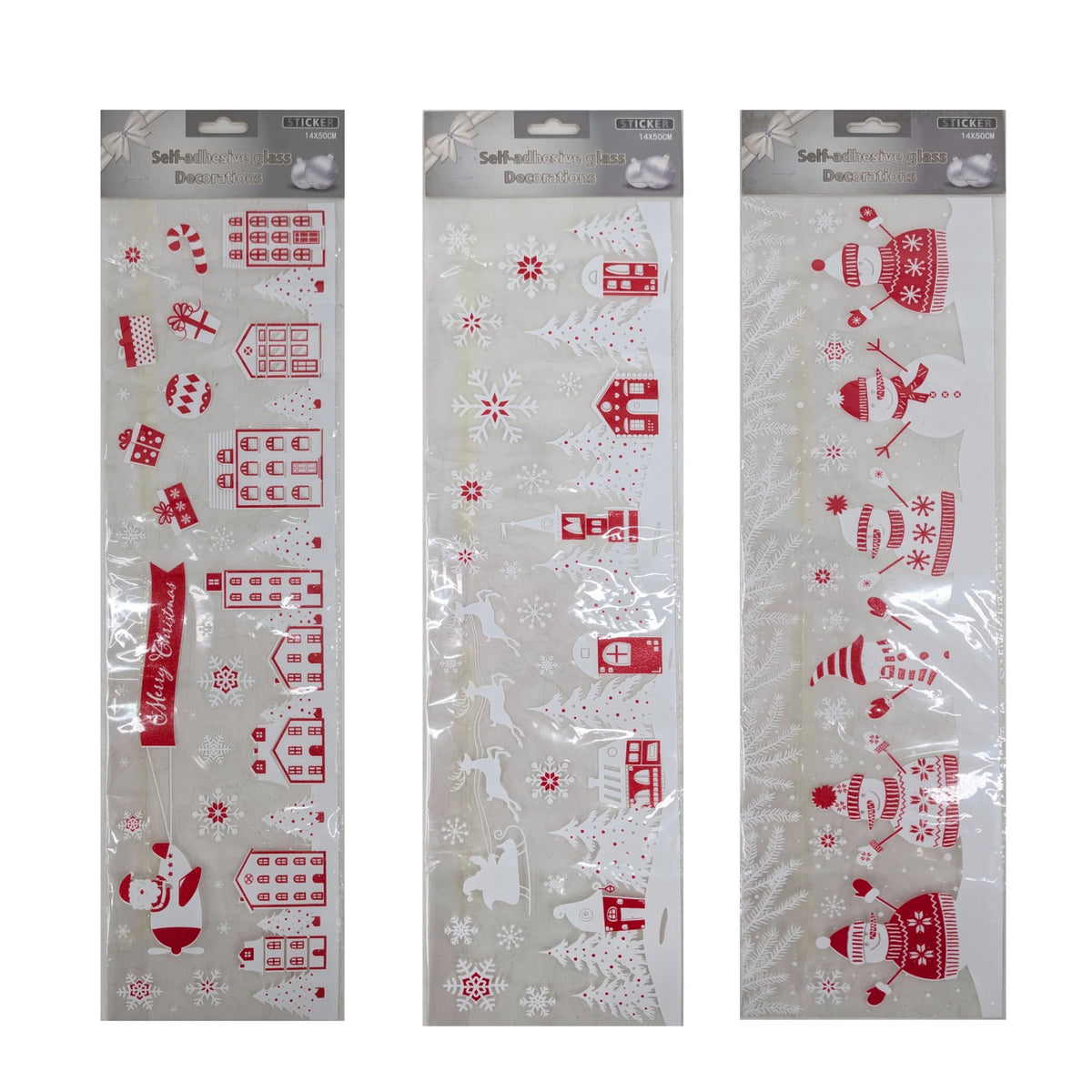 Bulk 24 Xmas Glass Decorations 14x50cm Asst