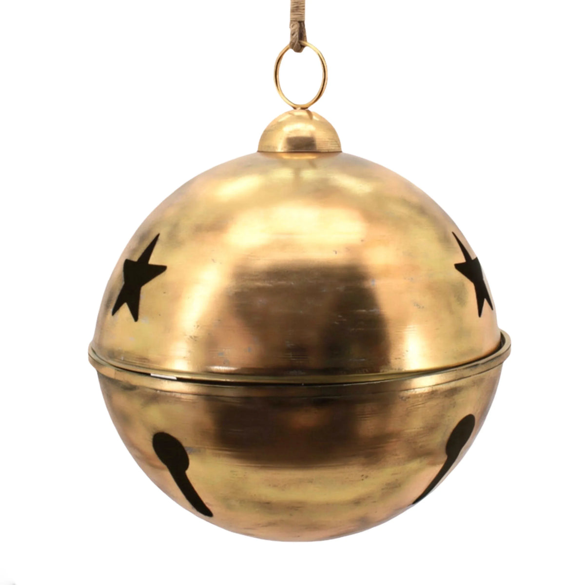Antique Gold Metal Star Bell Jumbo 62x62x76cm