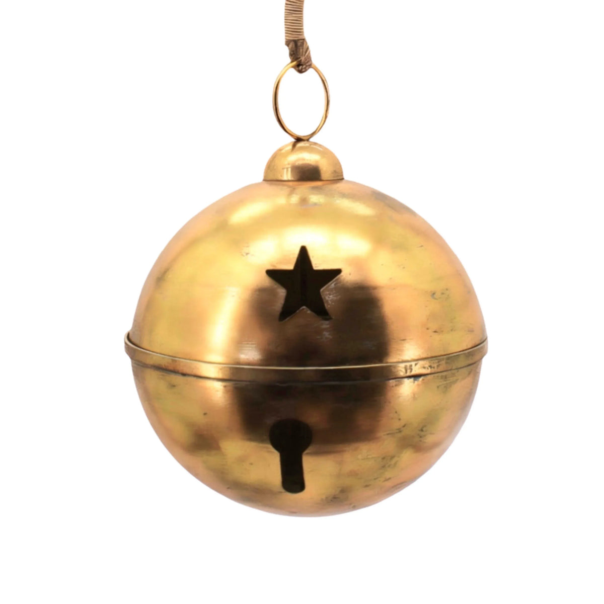 Antique Gold Metal Star Bell Xlrg 42x42x54.5cm