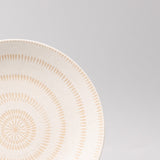 Kitchen & Bathroom DIY: Bowl Open Shallow 23cm Ivory Spiral Glaze