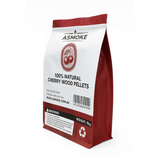 BBQs & Accessories: ASMOKE 100% Natural Cherry Wood BBQ Smoker Pellets (9kg / 20lbs)