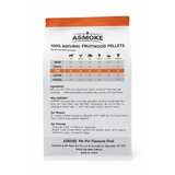 BBQs & Accessories: ASMOKE 100% Natural Premium Oak Wood BBQ Pellets for Smoker & Grill (9kg / 20lbs)