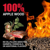 BBQs & Accessories: ASMOKE 20lbs Premium Apple Wood Pellets for Smoker & Grill  Natural Sweet Fruit Flavour BBQ Fuel for Chicken, Pork & Pizza Ovens