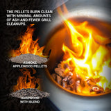 BBQs & Accessories: ASMOKE 20lbs Premium Apple Wood Pellets for Smoker & Grill  Natural Sweet Fruit Flavour BBQ Fuel for Chicken, Pork & Pizza Ovens