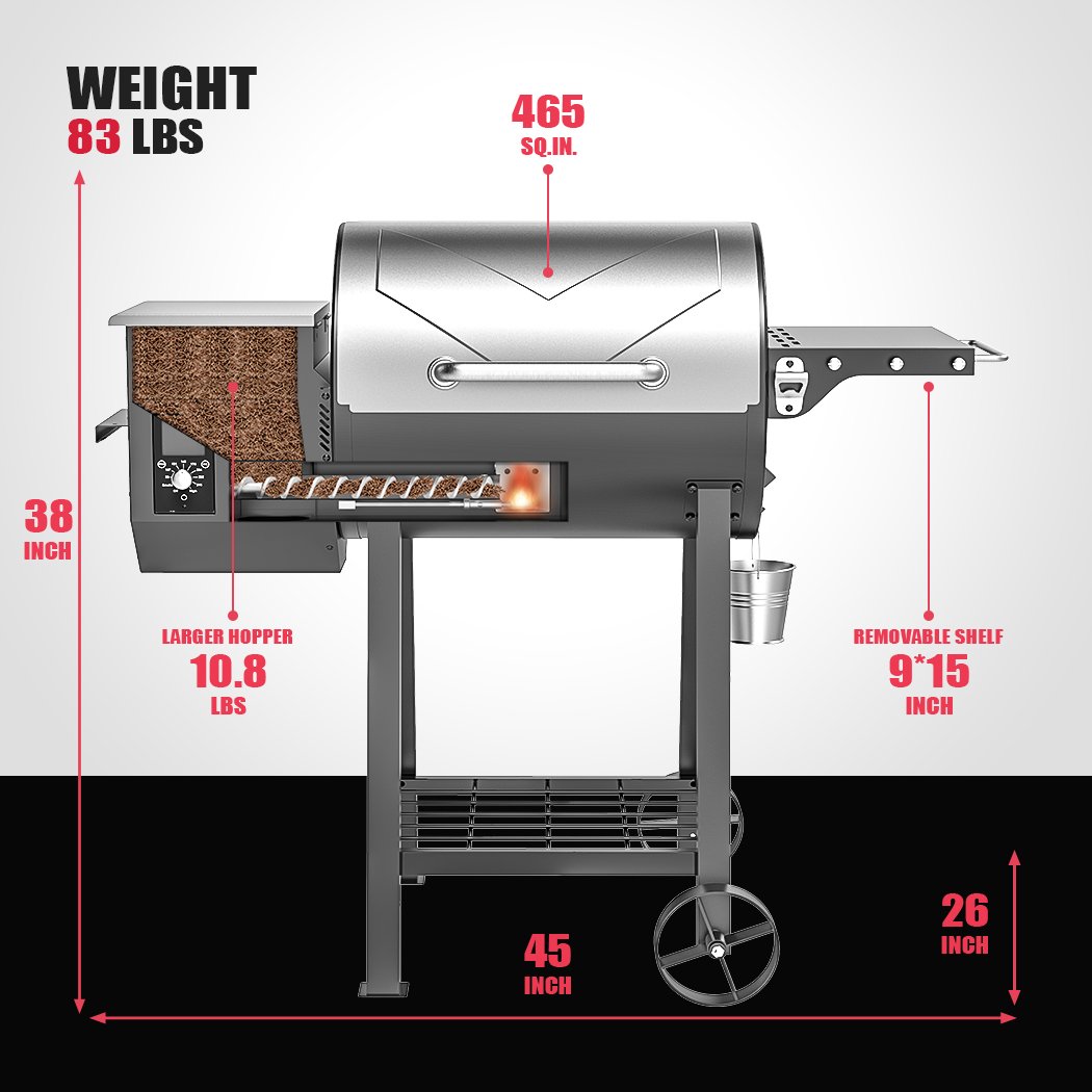 BBQ Tools: Asmoke AS500N-2 WOOD PELLET GRILL SILVER