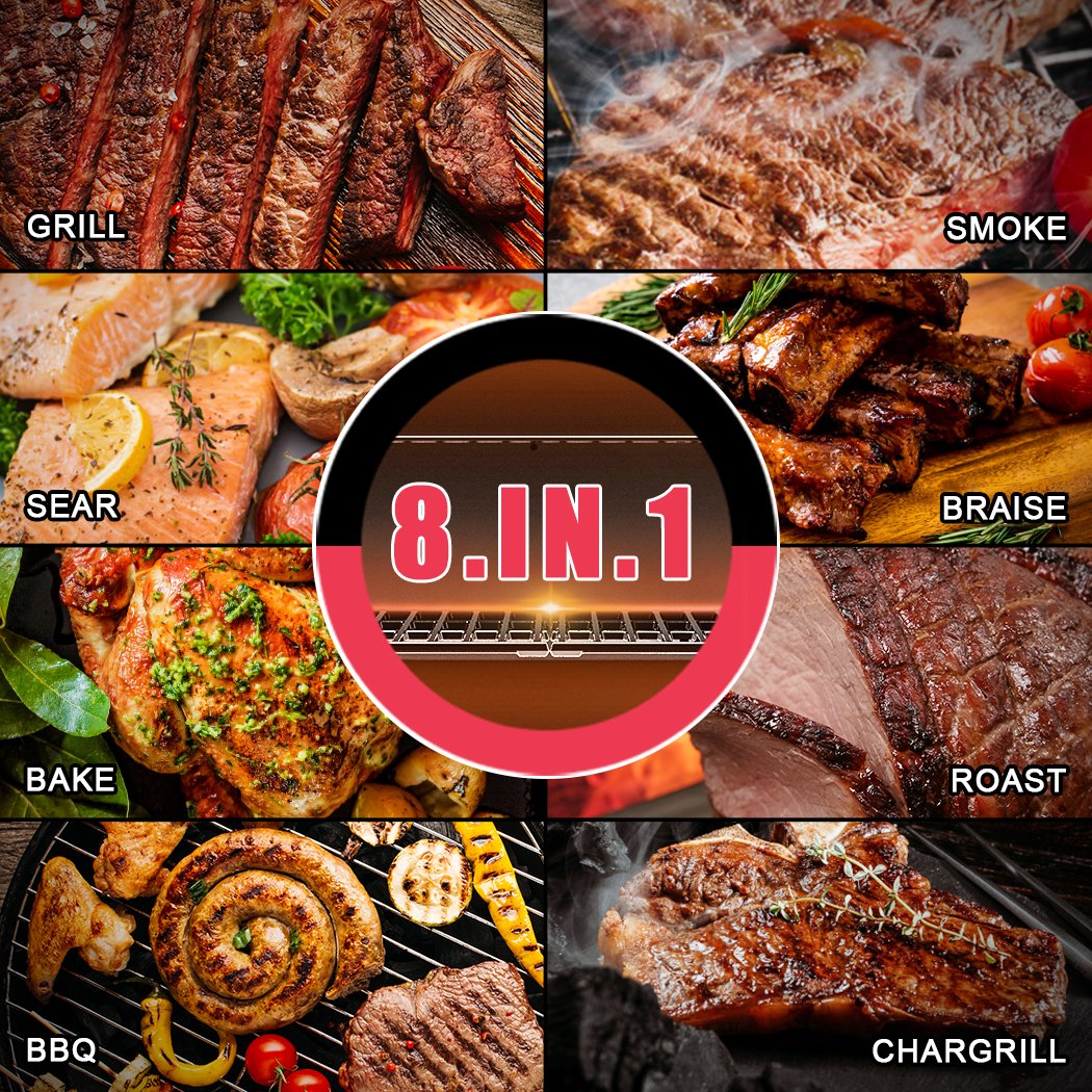 BBQ Tools: Asmoke AS500N-2 WOOD PELLET GRILL SILVER