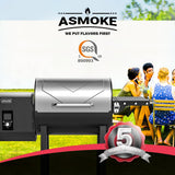 BBQ Tools: Asmoke AS500N-2 WOOD PELLET GRILL SILVER