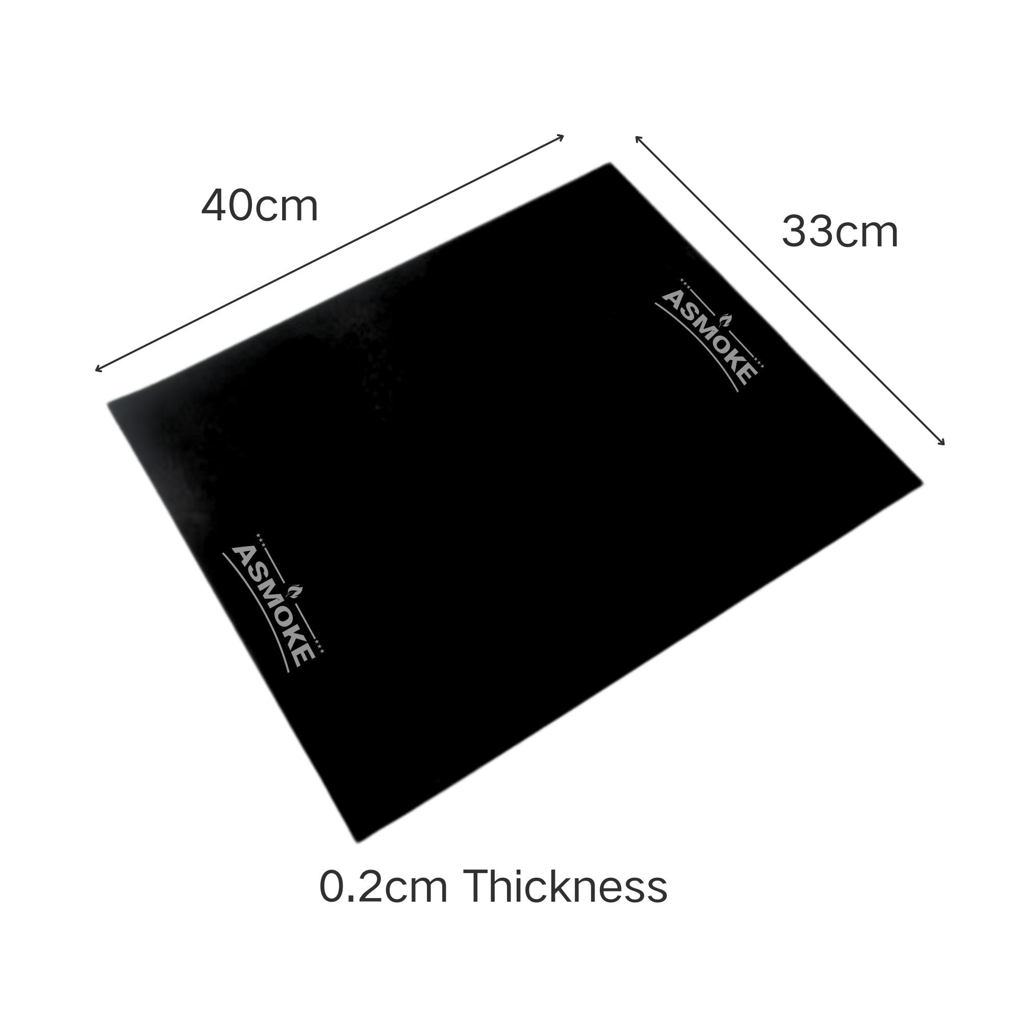 BBQs & Accessories: ASMOKE Premium Copper & Black BBQ Grill Mats (2-Pack) - Non-Stick PTFE Coating, Cooking Mats| Reusable and Easy to Clean