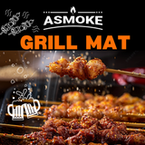 BBQs & Accessories: ASMOKE Premium Copper & Black BBQ Grill Mats (2-Pack) - Non-Stick PTFE Coating, Cooking Mats| Reusable and Easy to Clean
