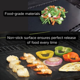 BBQs & Accessories: ASMOKE Premium Copper & Black BBQ Grill Mats (2-Pack) - Non-Stick PTFE Coating, Cooking Mats| Reusable and Easy to Clean