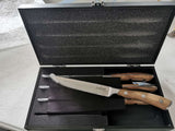 Kitchen Knives: ASMOKE STEAK KNIFE SET OF 4,PAKKAWOOD HANDLE