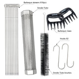 Asmoke BBQ Set (Includes Two Meat Claws, a Pellet Smoker Tube and Metal Skewers)