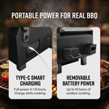 Toasters & Grills: ASMOKE Essential Portable Wireless Pellet Smoker - Battery Powered 8-in-1 Mini BBQ Grill with Smart Temp Control & Meat Probe for Camping & RV