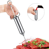 BBQs & Accessories: ASMOKE Stainless Steel Meat Injector Syringe Kit