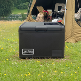 Camping Appliances: ASMOKE Premium Mini Fridge | 37L Compact Refrigerator with Roll-Bond Evaporator & Internal Light