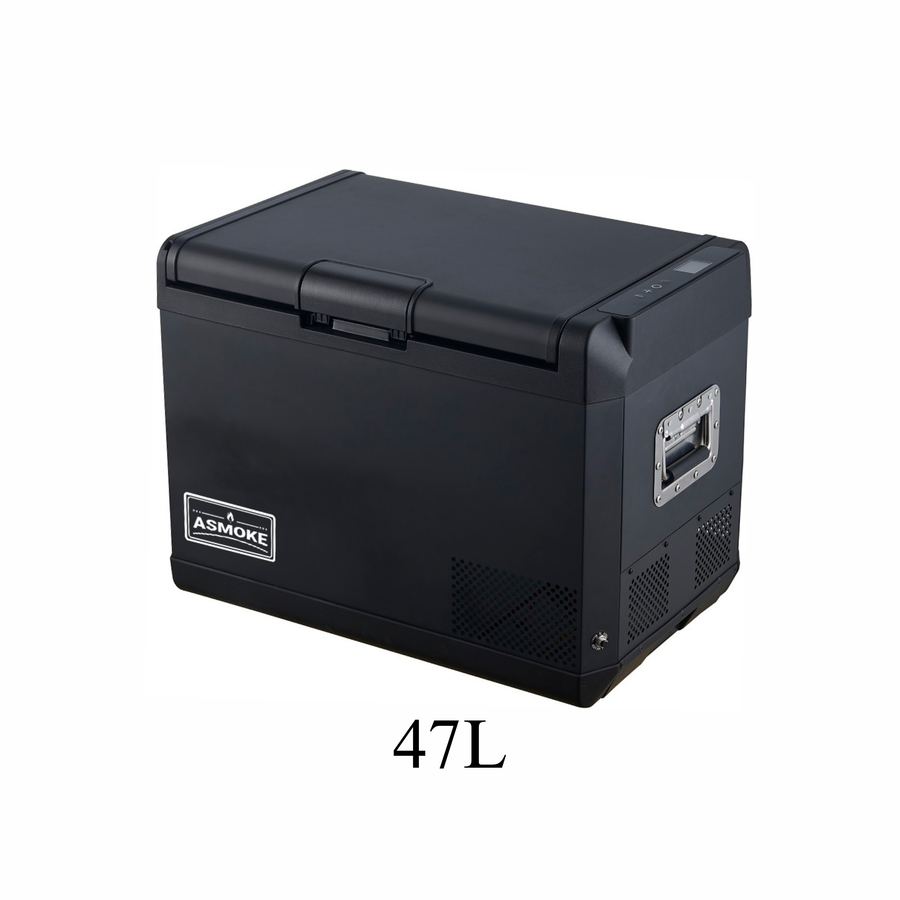 Camping Appliances: ASMOKE Premium Mini Fridge | 47L Compact Refrigerator with Roll-Bond Evaporator & Internal Light
