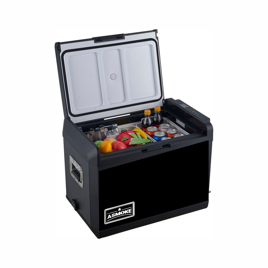 Camping Appliances: ASMOKE Premium Mini Fridge | 47L Compact Refrigerator with Roll-Bond Evaporator & Internal Light