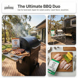 BBQs & Accessories: ASMOKE 4-Piece Premium Wood Pellet Variety Pack - Oak & Apple (2x Oak, 2x Apple)