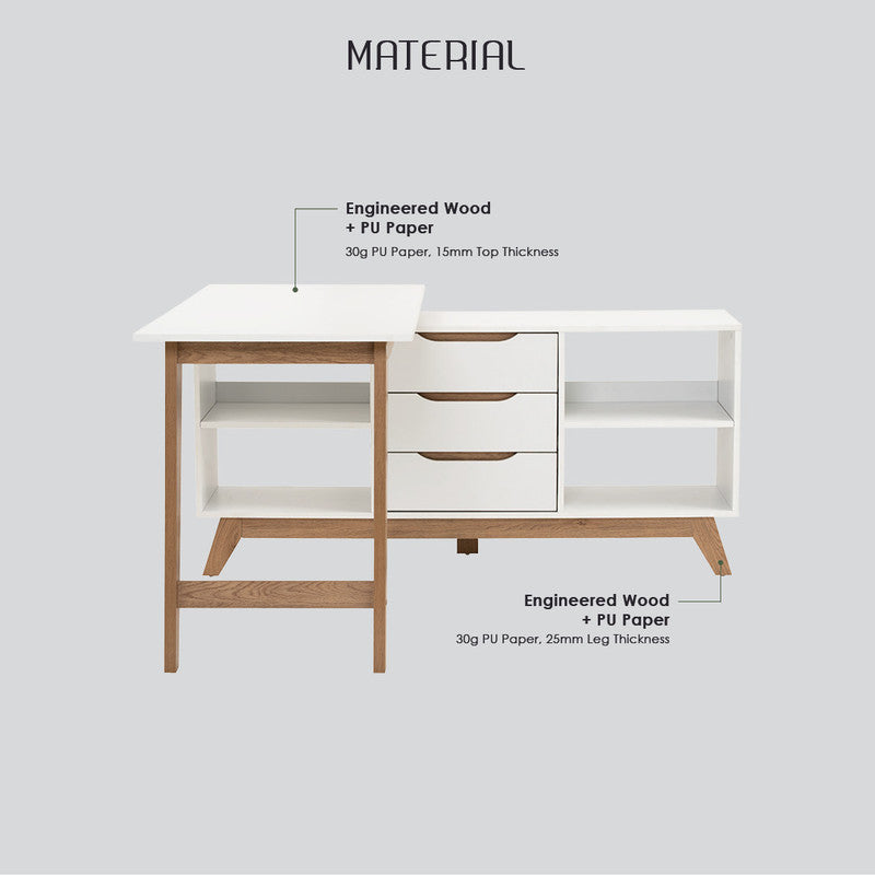 Desks: Mando Study Desk Working Station