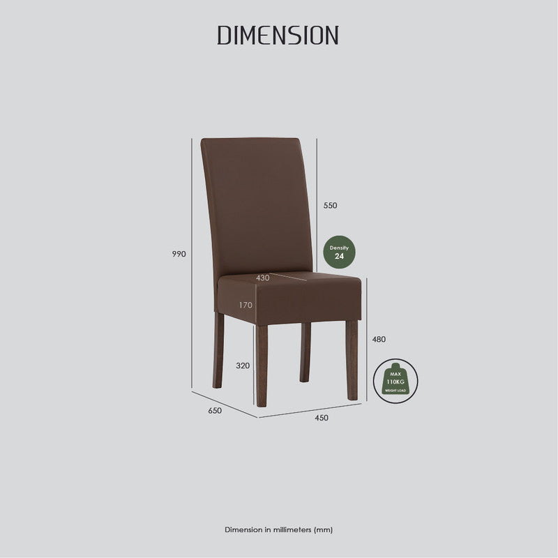Kitchen & Dining Chairs: Mesi Dining Chair x2 - Natural Colour Legs Blue Colour Challis Fabric Upholstery