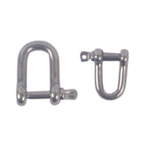 Fishing Tackle: Swimerz Stainless Steel D Shackles, Size 2, 10 pack