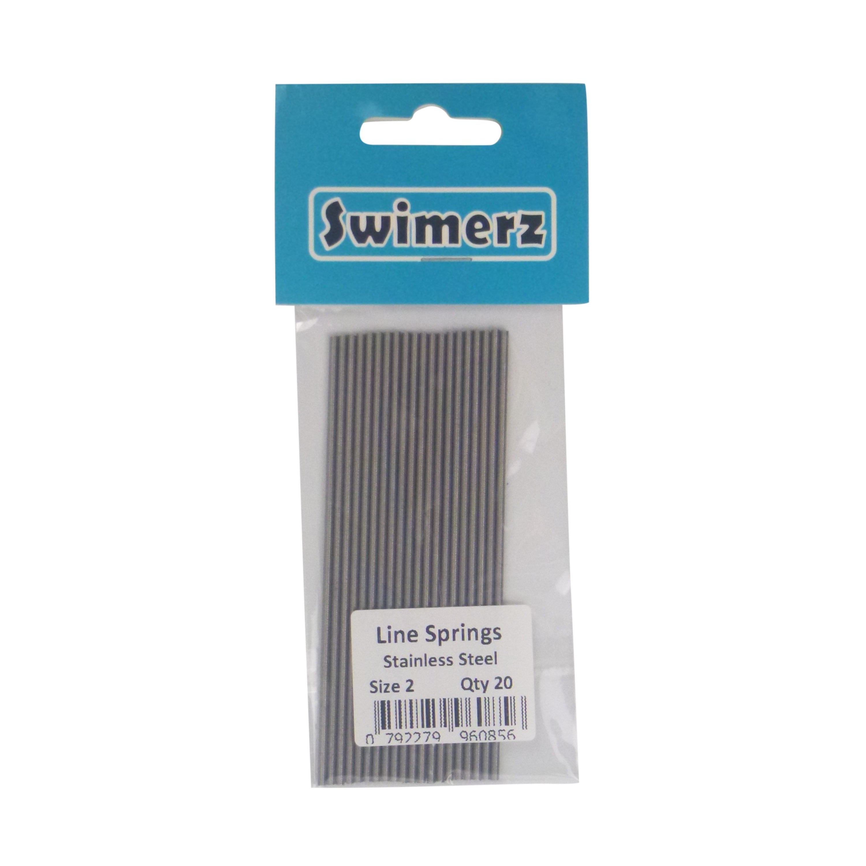 Fishing Tackle: Swimerz Stainless Steel Fishing Line Springs, Size 2, 10cmL, 1.4mmID, 2.0mmOD