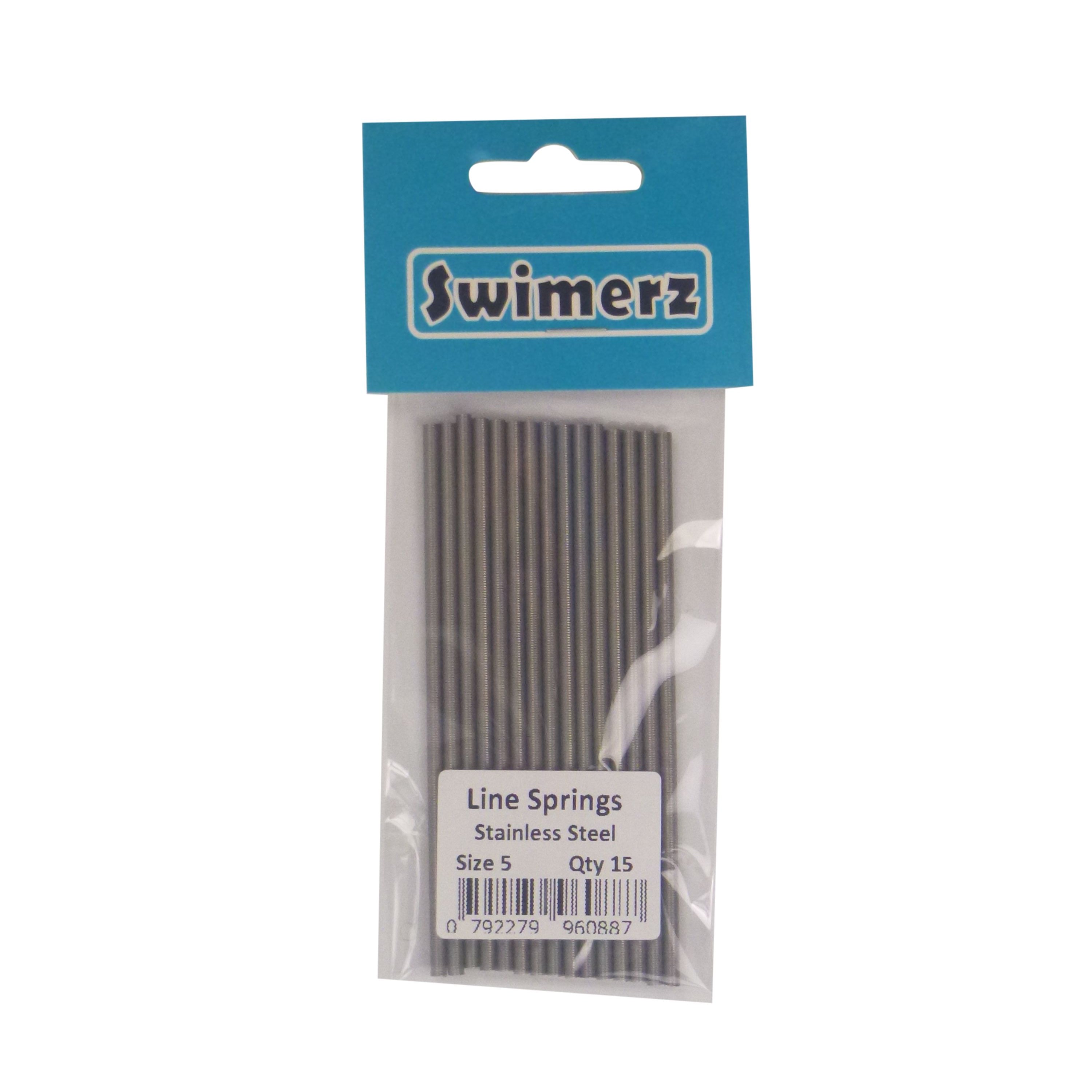Fishing Tackle: Swimerz Stainless Steel Fishing Line Springs, Size 5, 10cmL, 2.4mmID, 3.0mmOD
