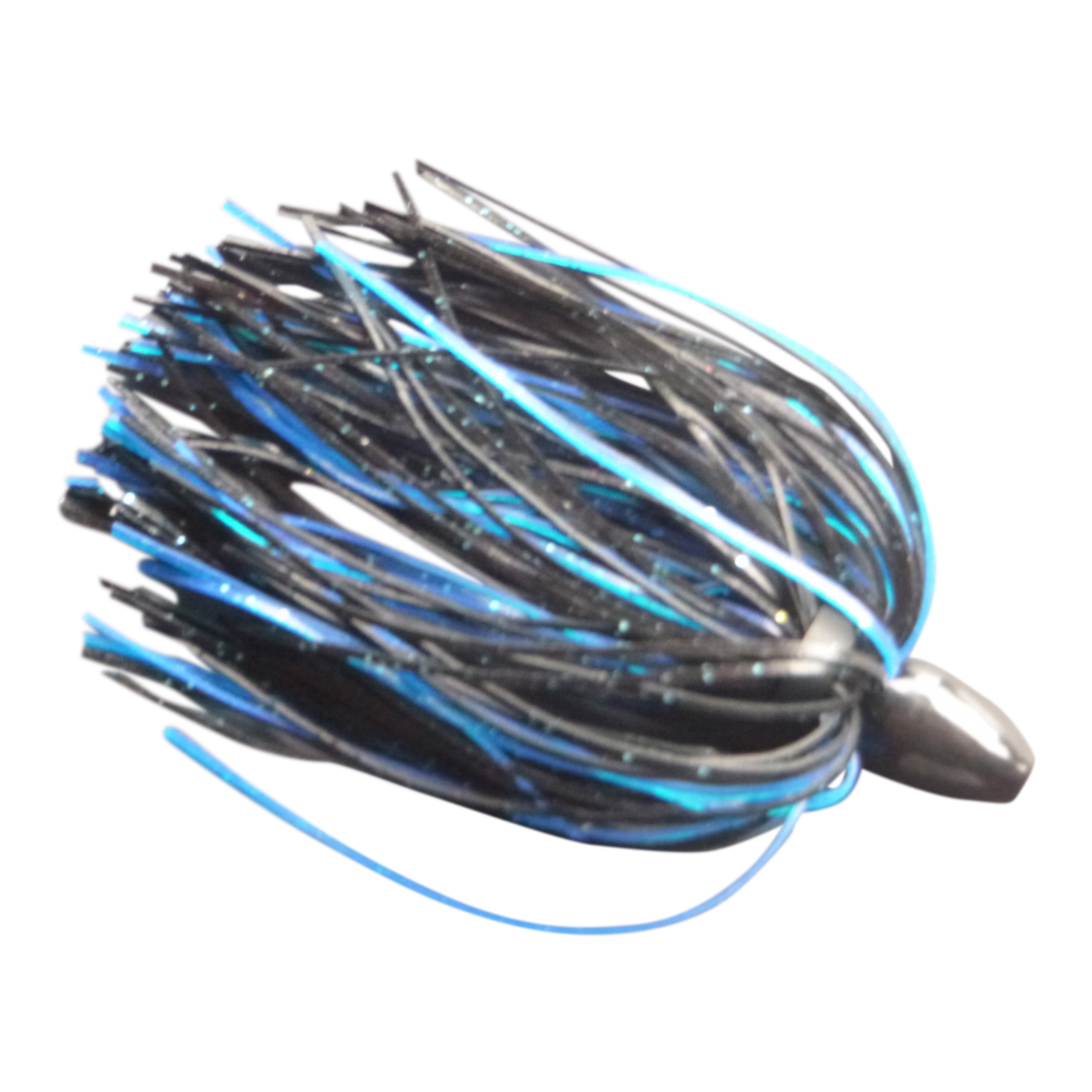 Fishing Tackle: Vike 1 oz Skirted Microjig in Black Blue