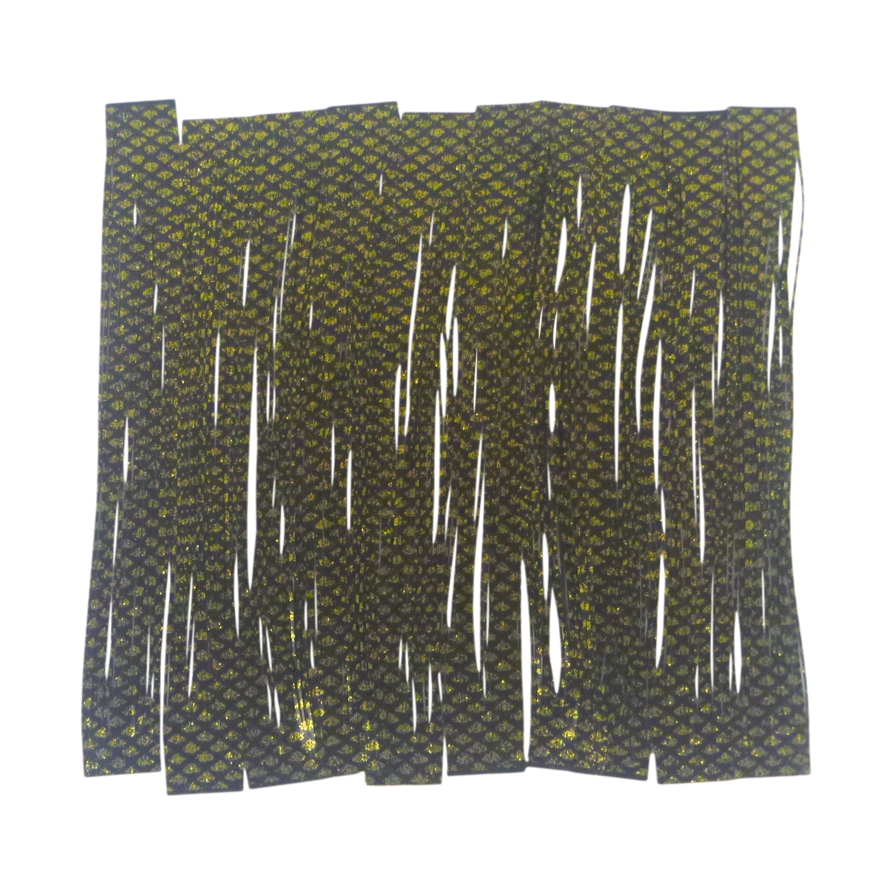 Fishing Tackle: Artizan 22 strand silicon skirt, Natural Black Gold, Pack of 20