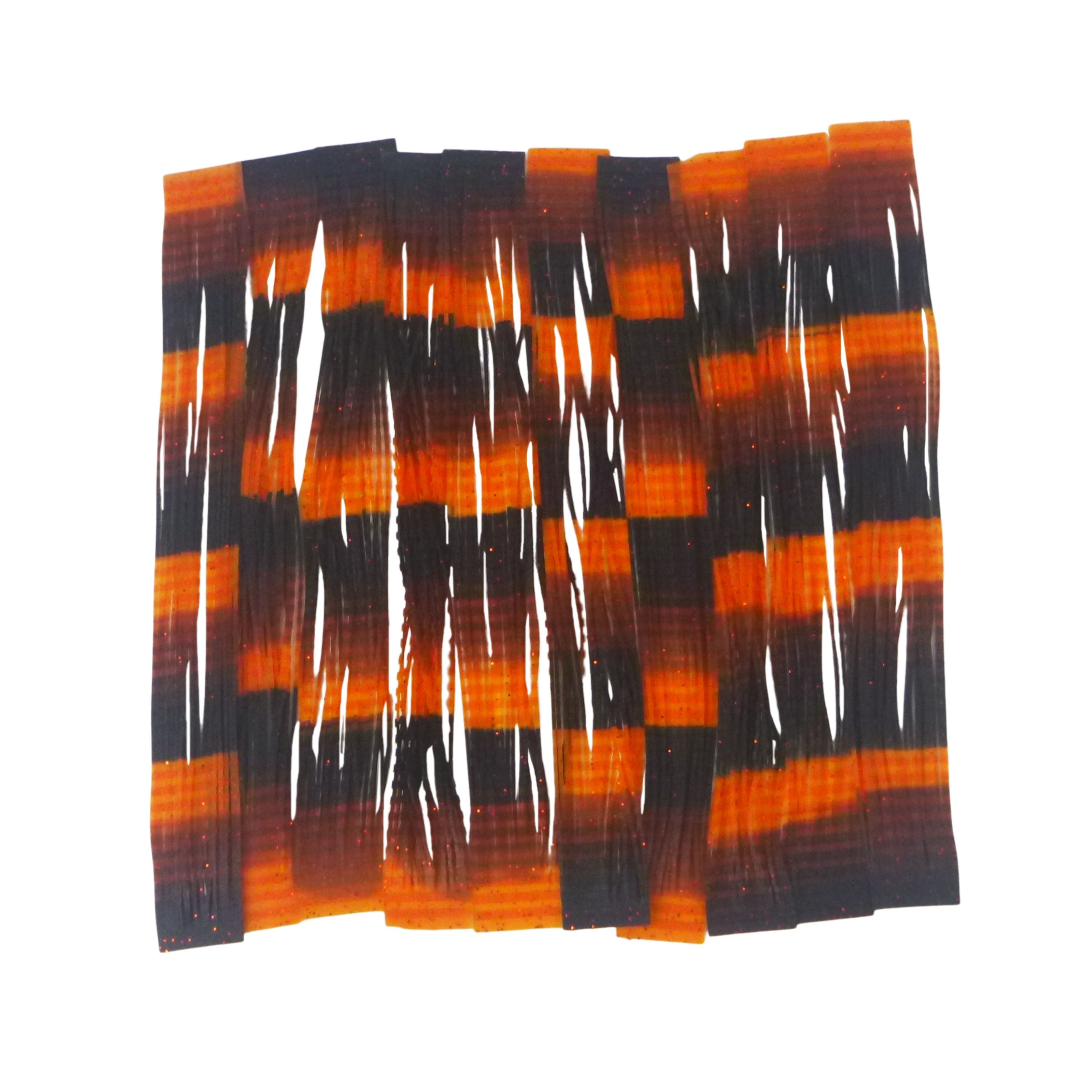 Fishing Tackle: Artizan 22 strand silicon skirt, Orange Ripple, Pack of 20